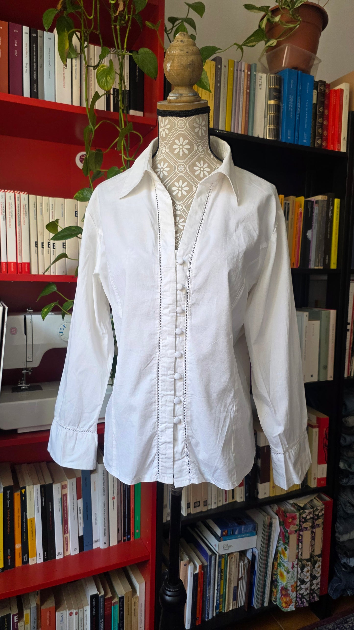 Camicia bianca in cotone
