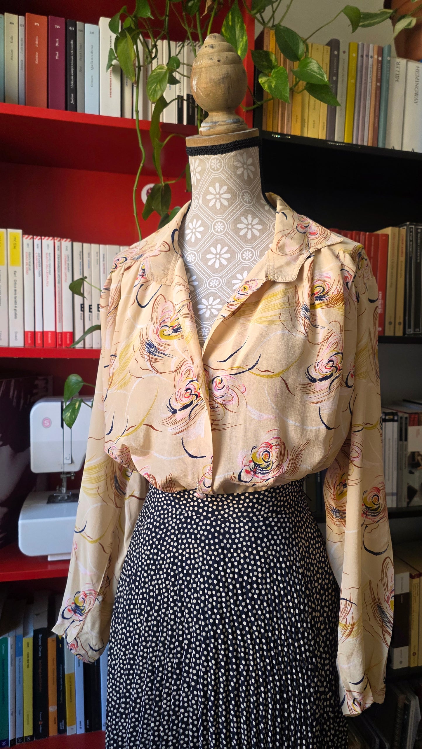 Camicia cipria astratta