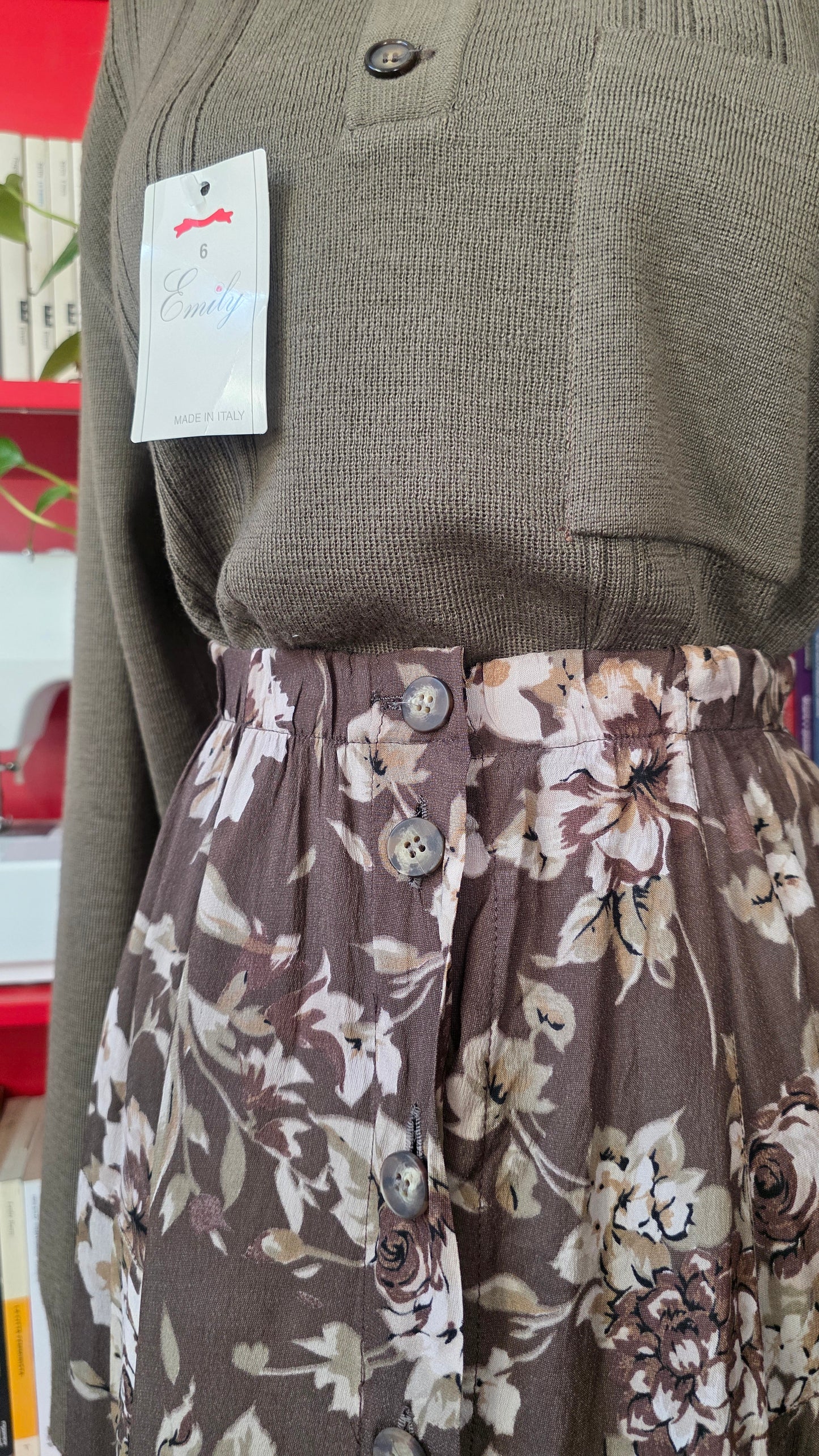 Gonna in seta sartoriale