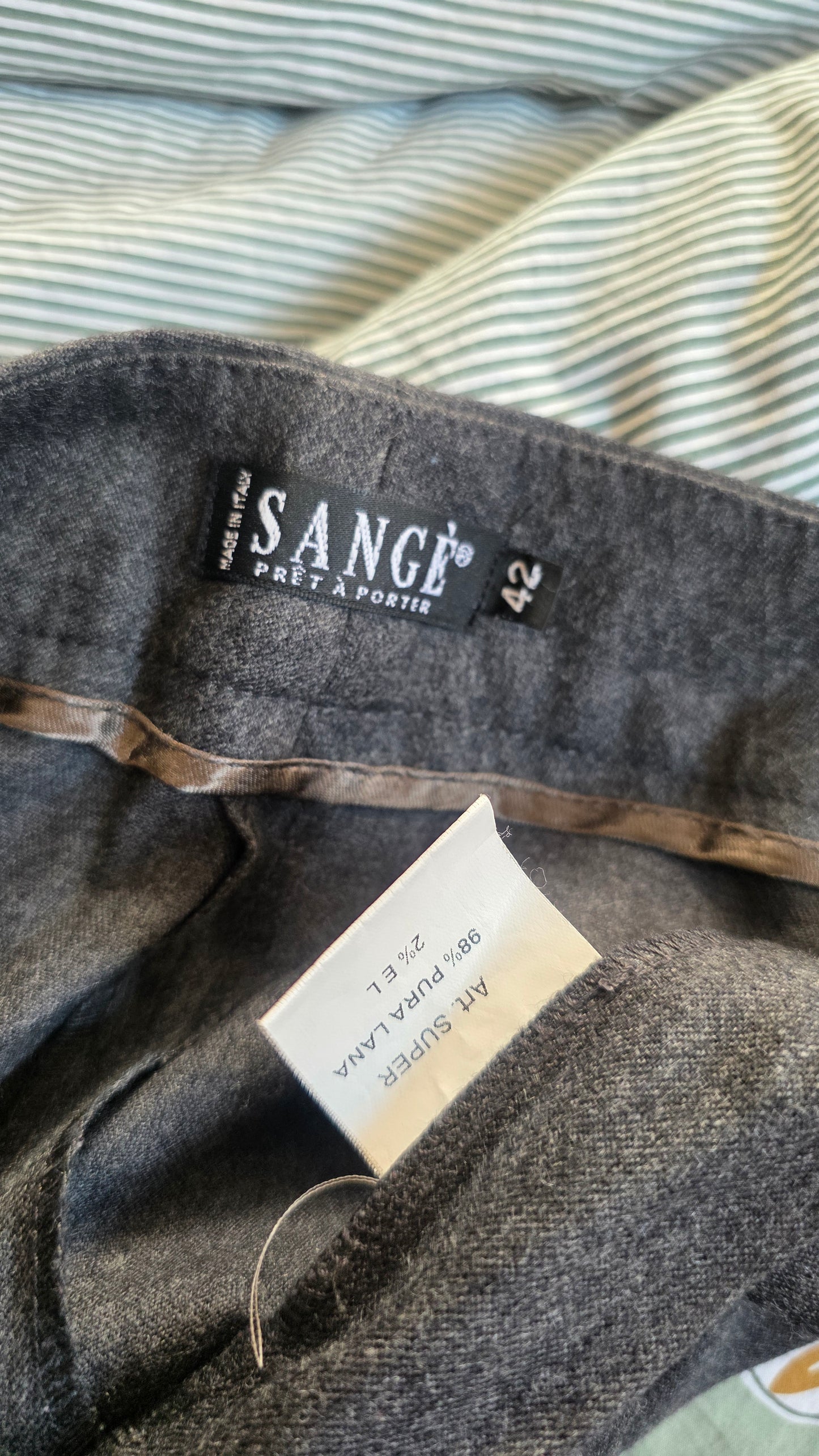 Pantaloni Sangè in lana