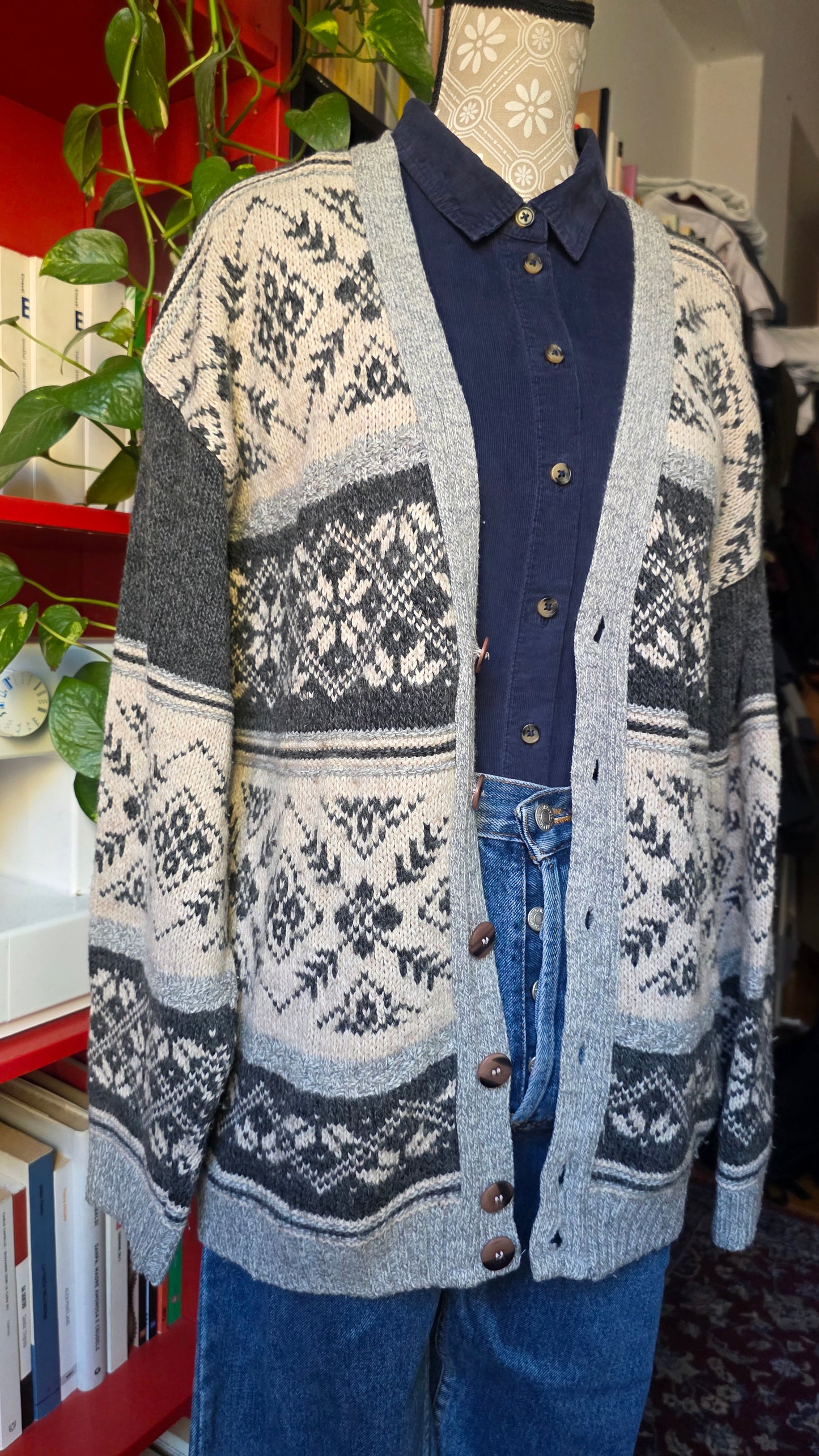 Cardigan in misto lana