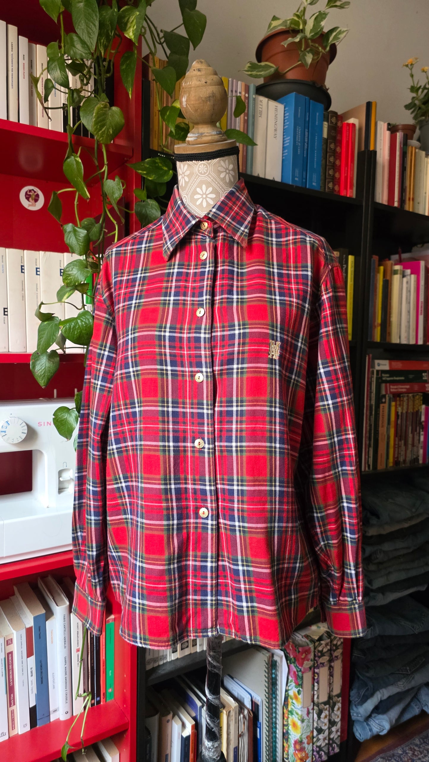 Camicia tartan rossa