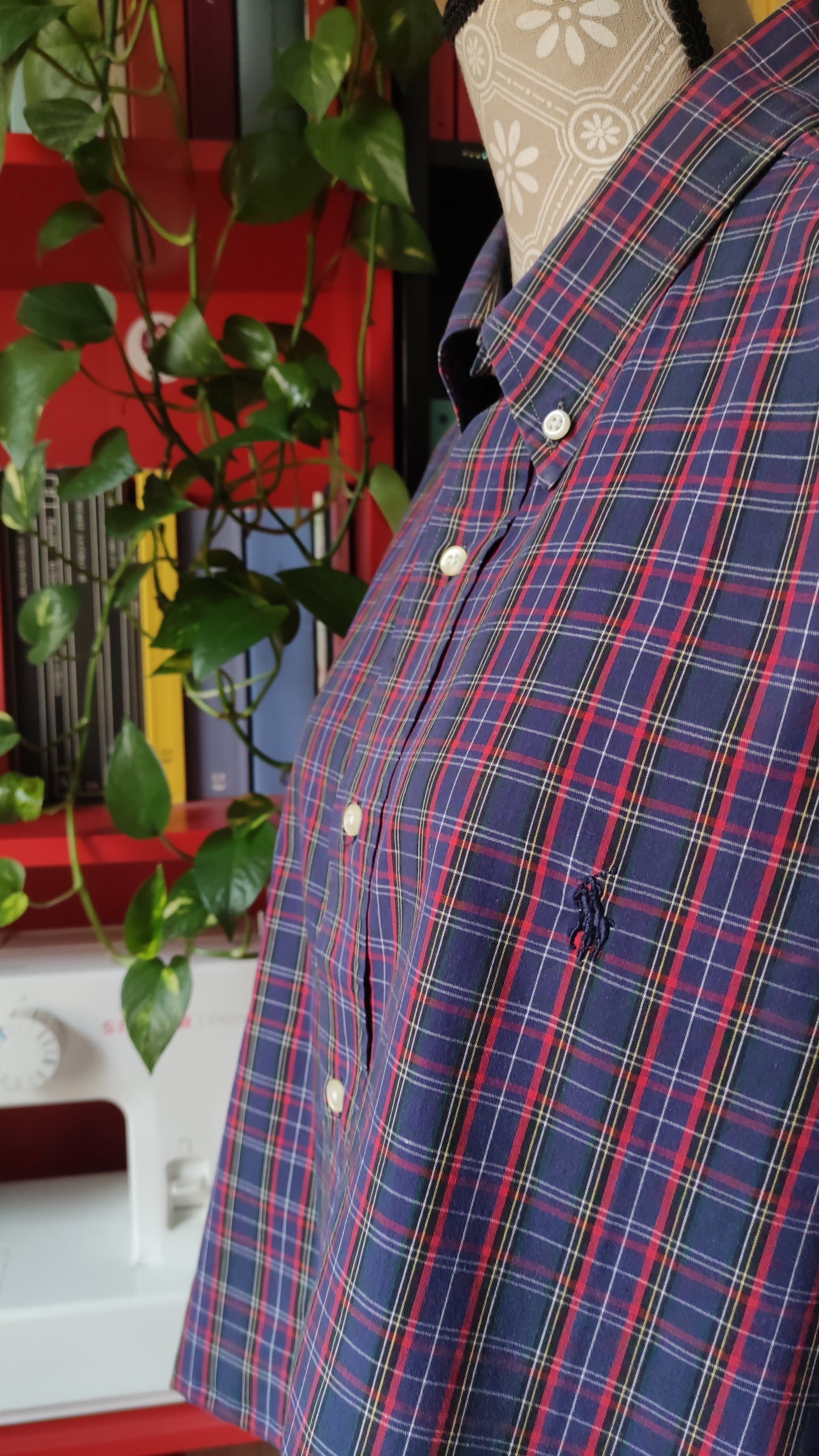 Camicia crop Ralph Lauren tartan