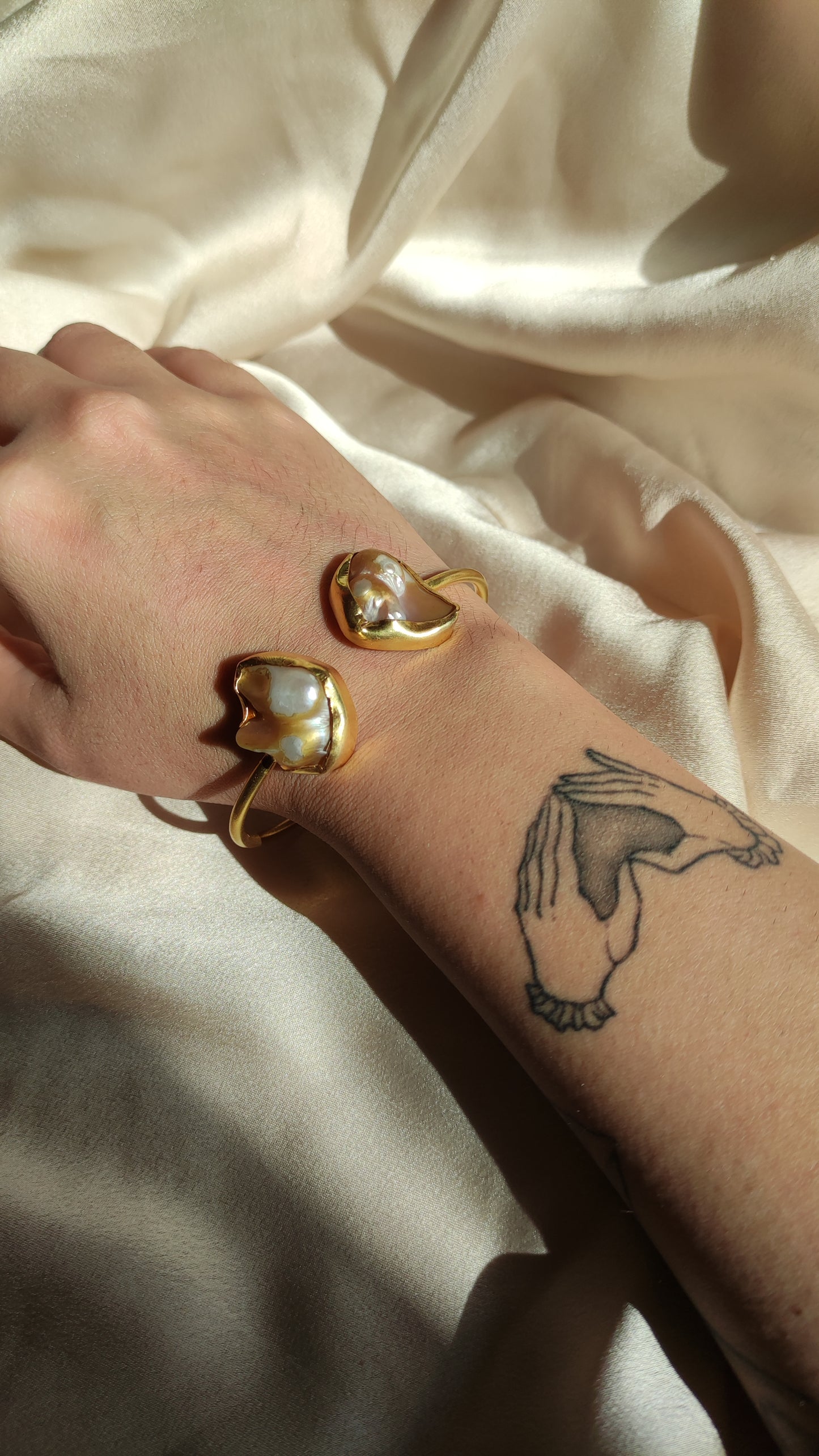 Bracciale perle irregolari