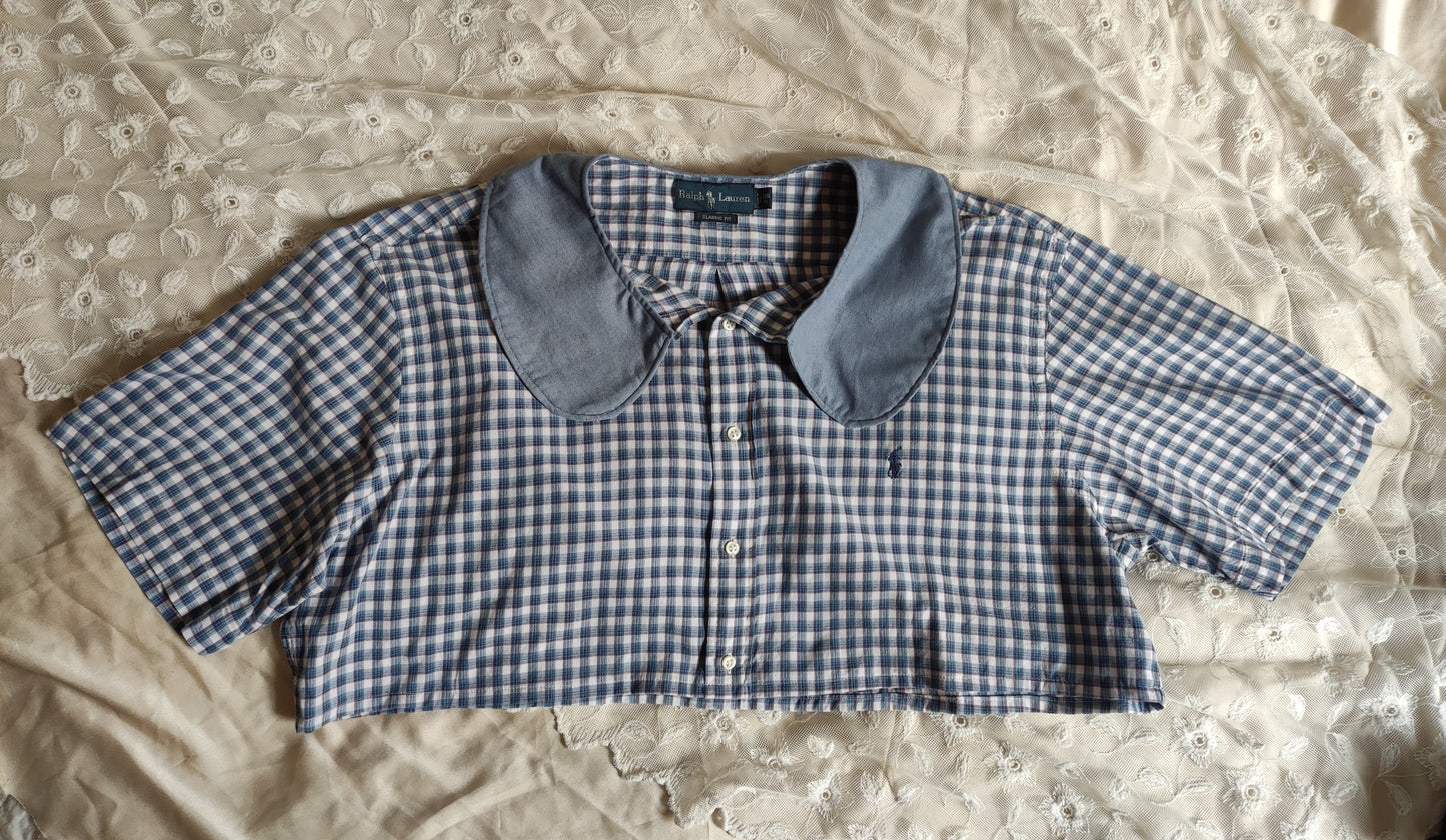 Camicia crop Ralph Lauren matchy quadretti