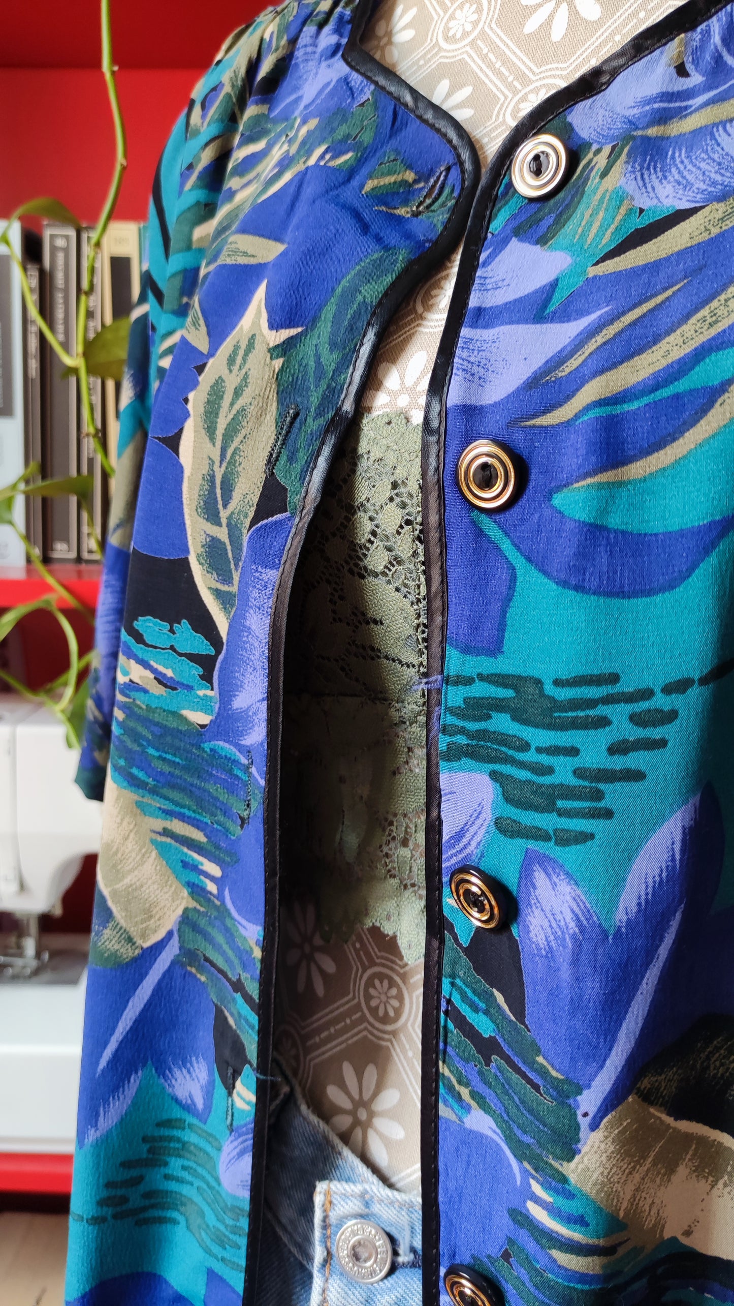 Camicia blu oversize