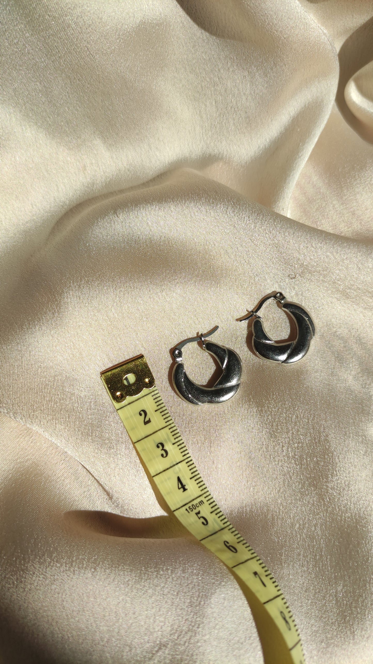 Orecchini treccia argento