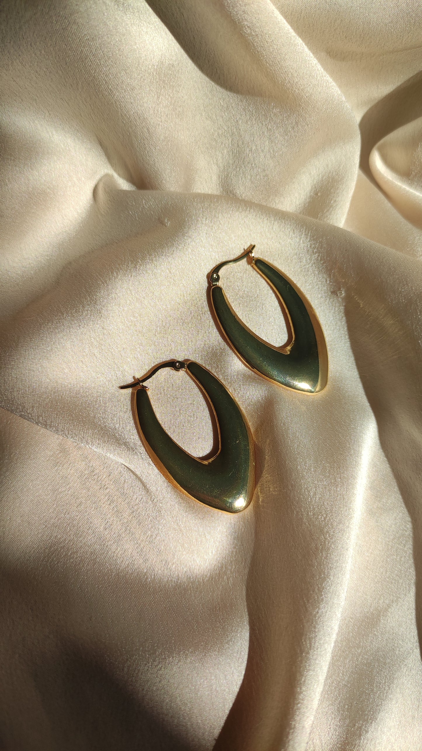 Orecchini allungati oro