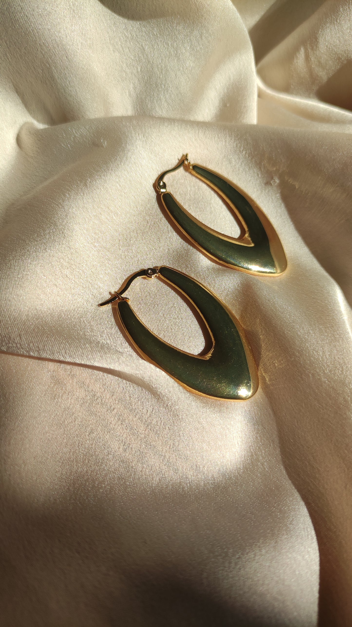 Orecchini allungati oro