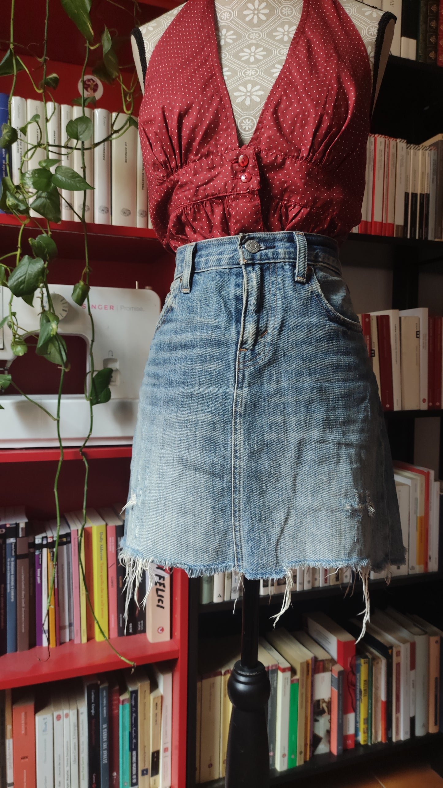 Minigonna Levi's denim chiara w25