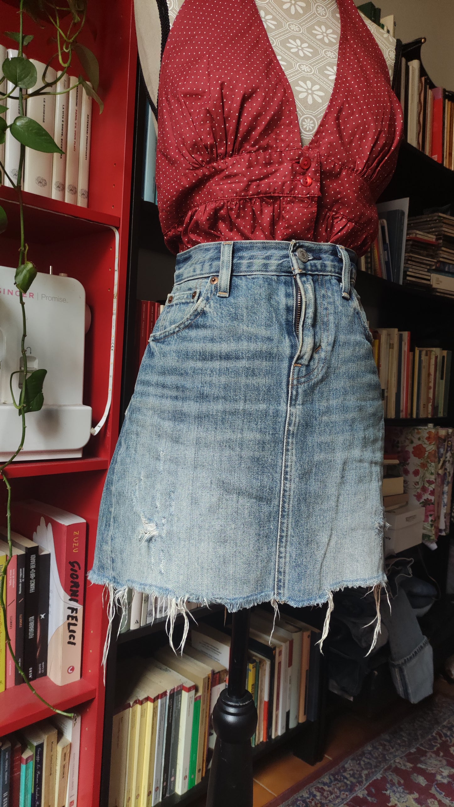 Minigonna Levi's denim chiara w25