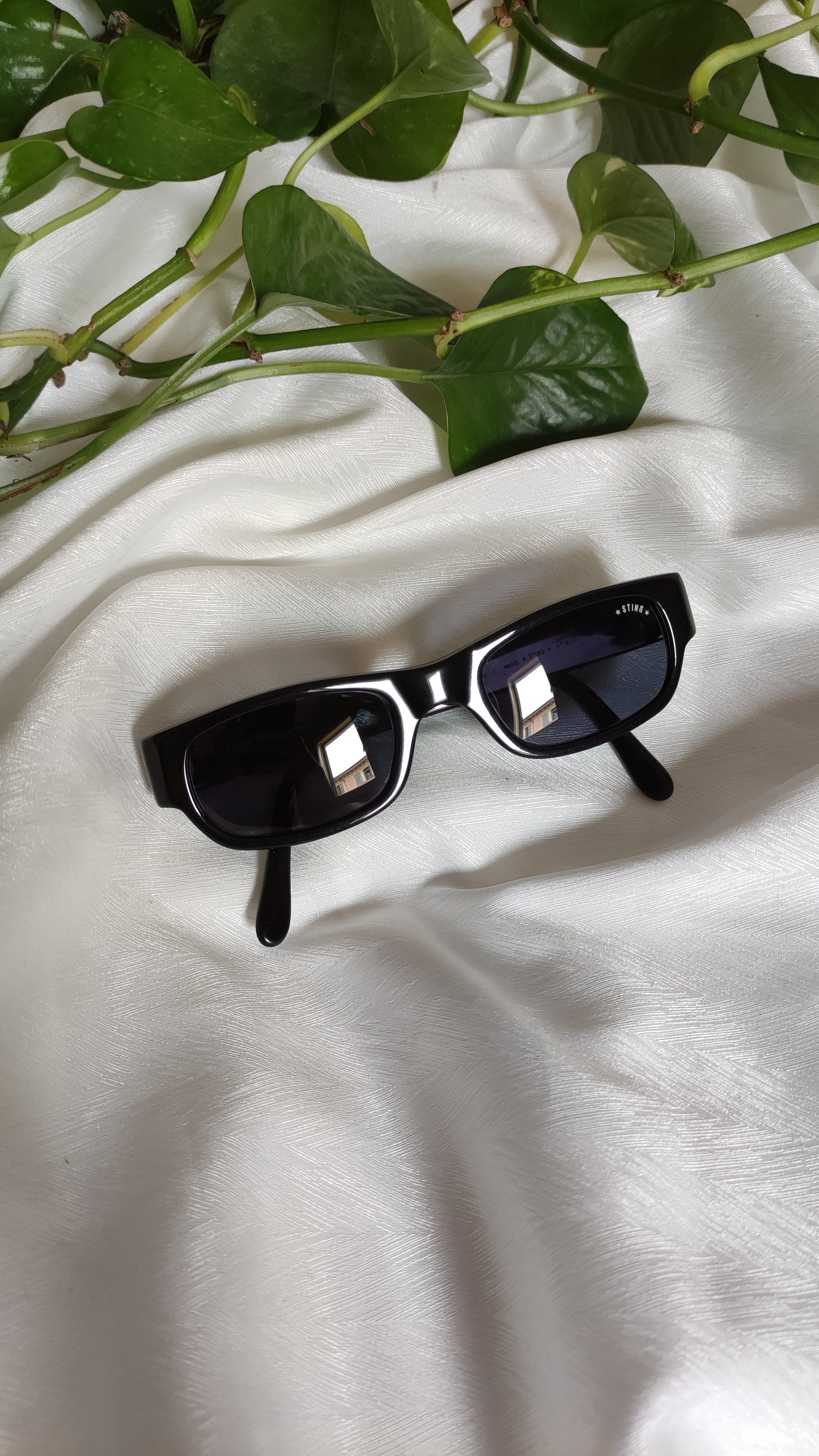 Occhiali da sole vintage Sting nero