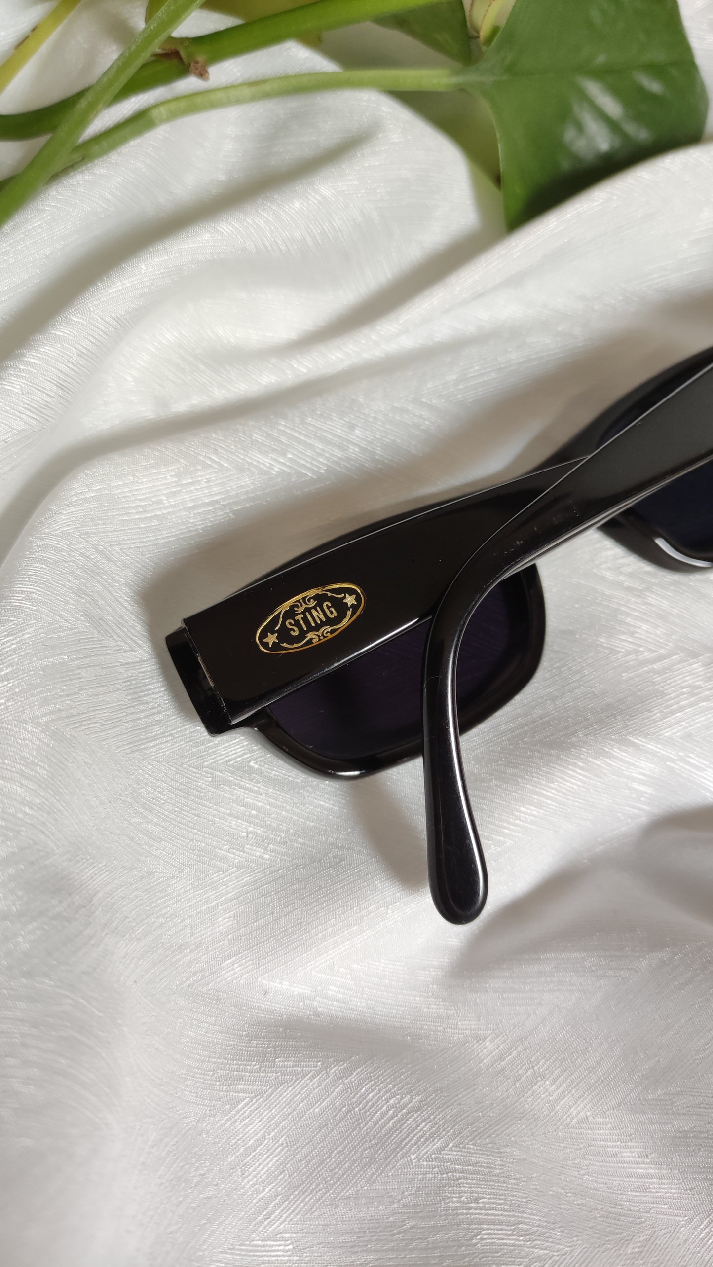 Occhiali da sole vintage Sting nero