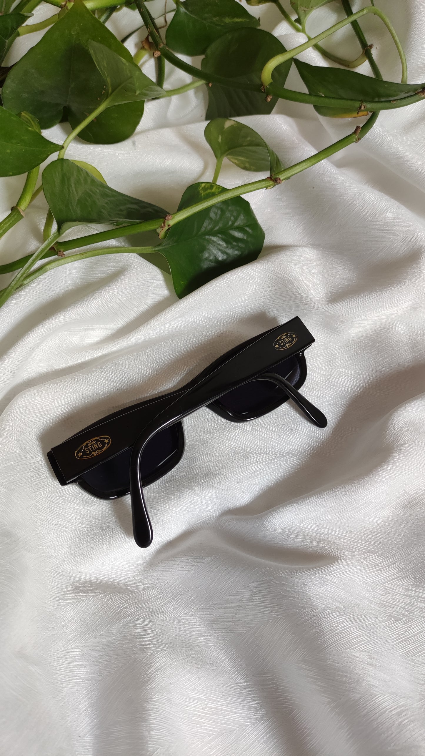 Occhiali da sole vintage Sting nero