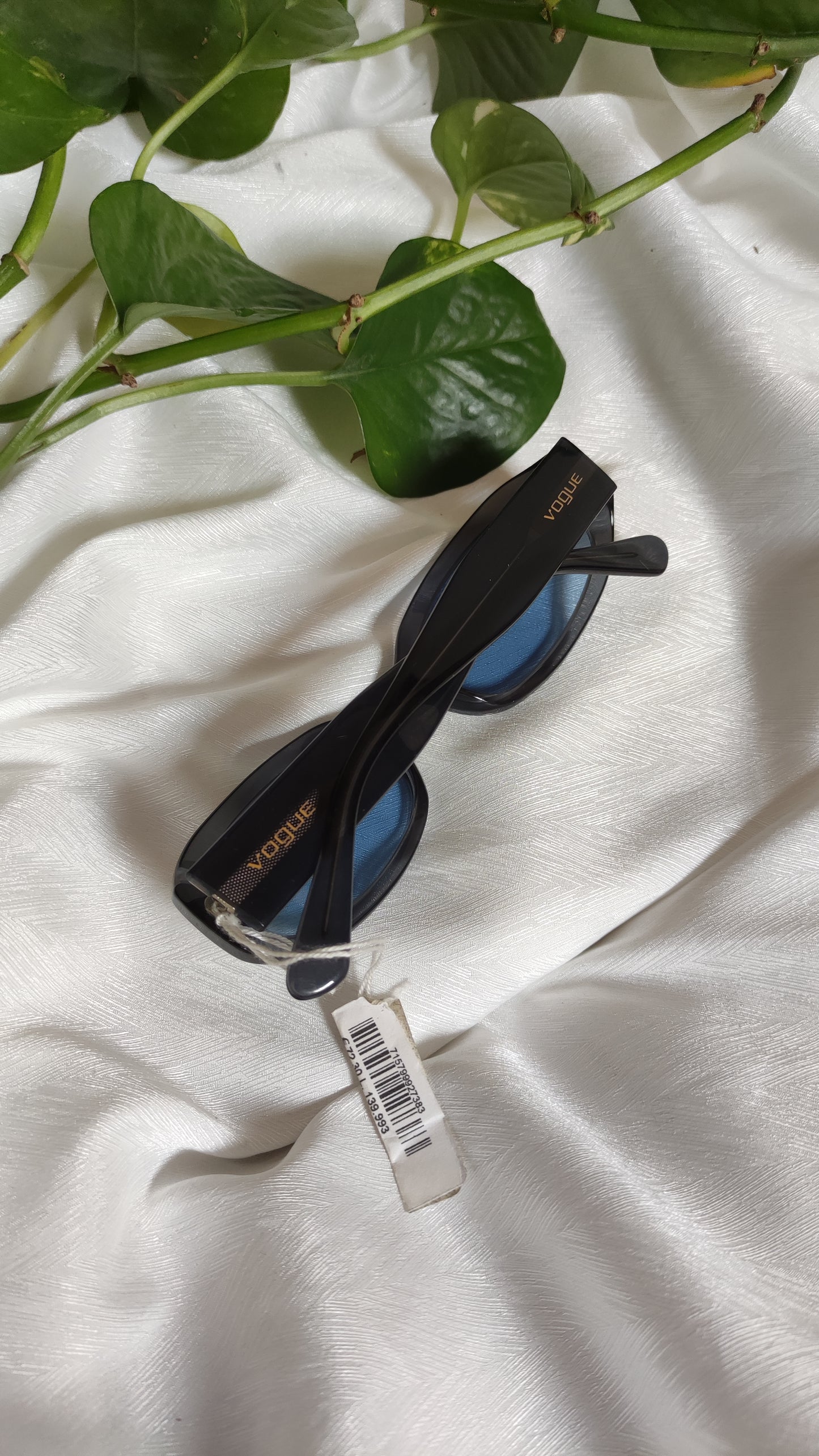 Occhiali da sole vintage Vogue azzurro
