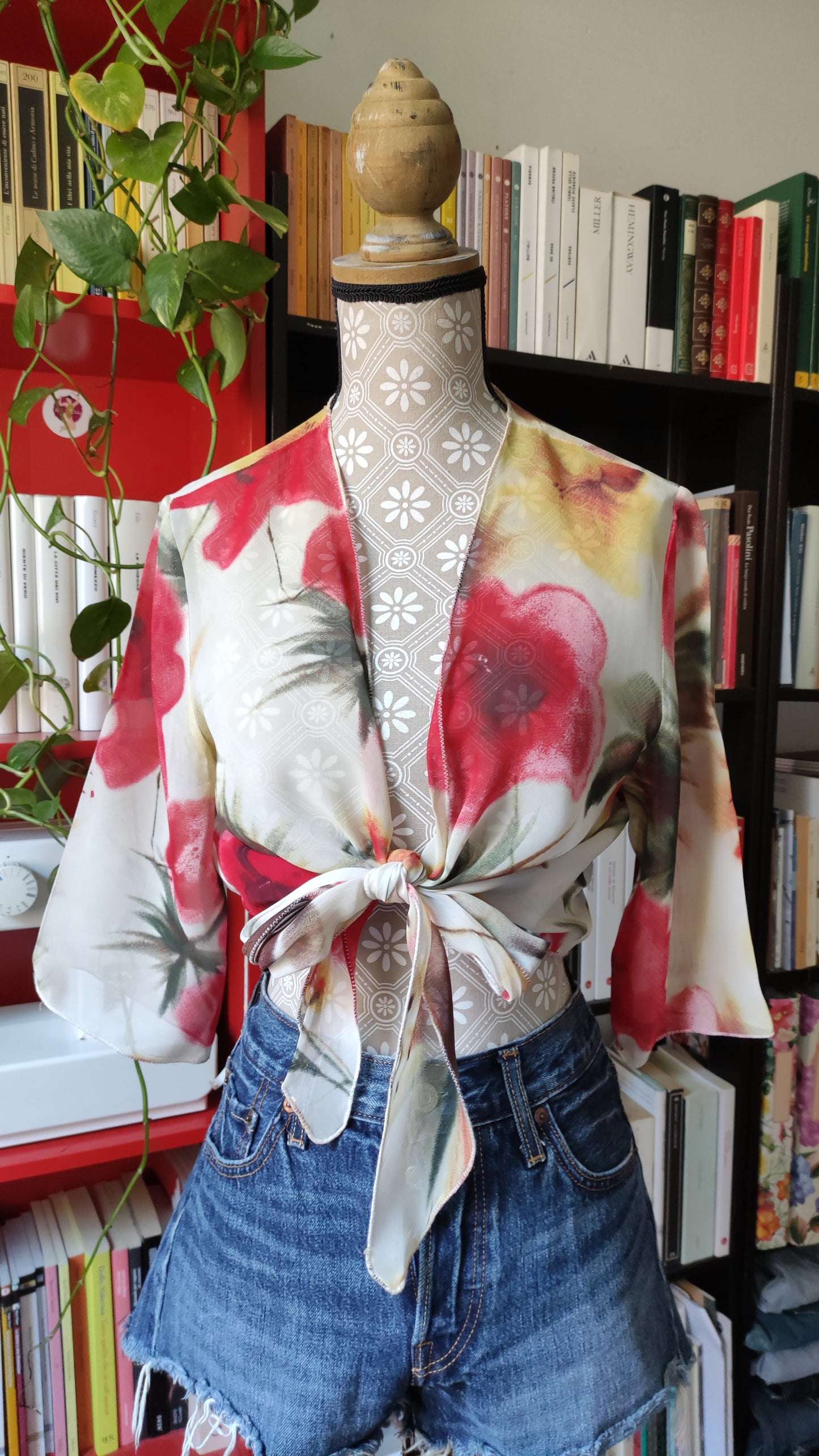 Camicia velata crop