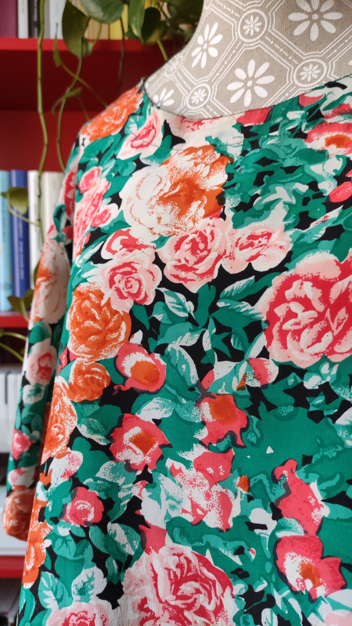 Camicia crop in seta