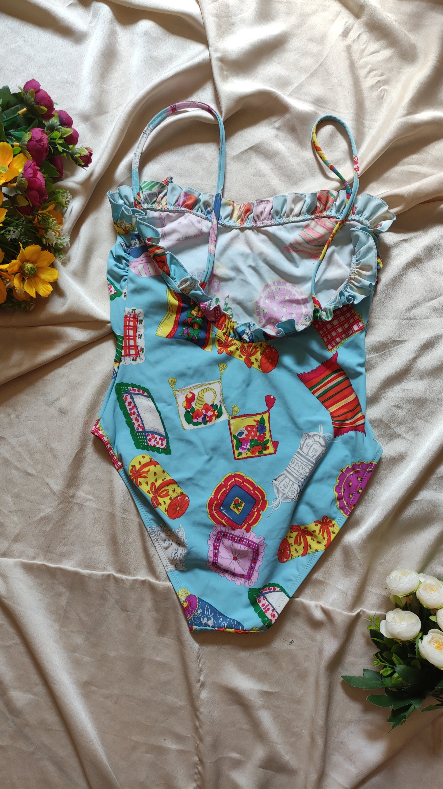 Costume intero azzurro