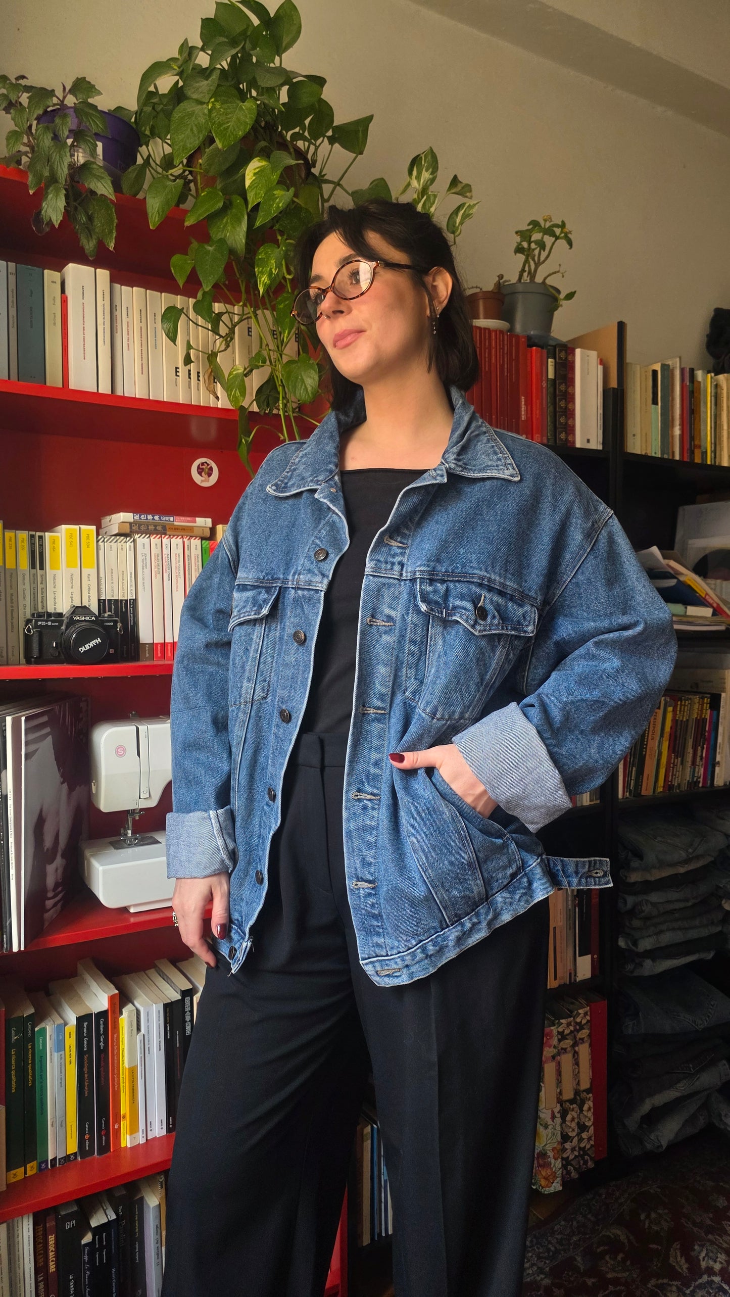 Giacca oversize unisex denim