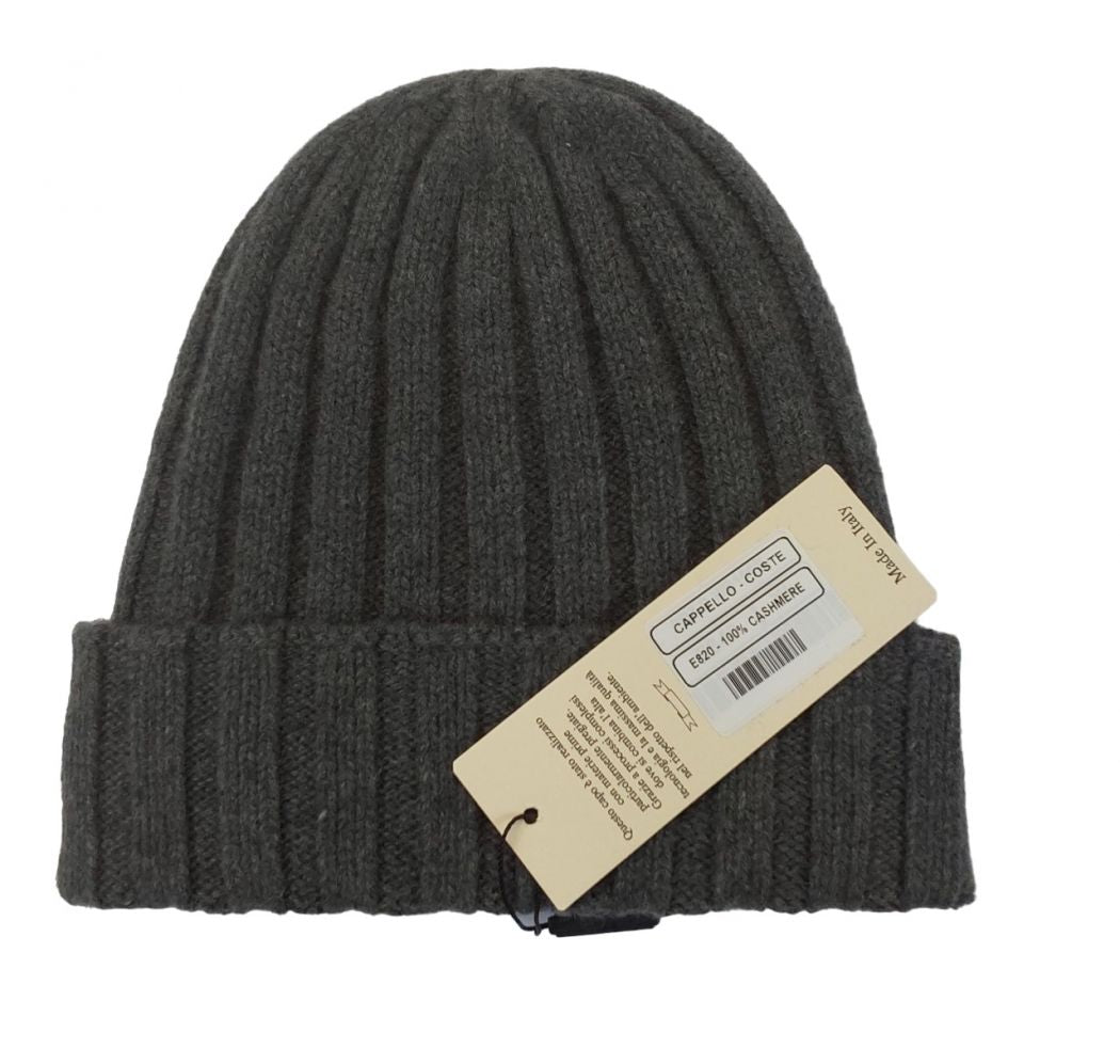 cappello a coste in 100% cashmere (15 colori disponibili)