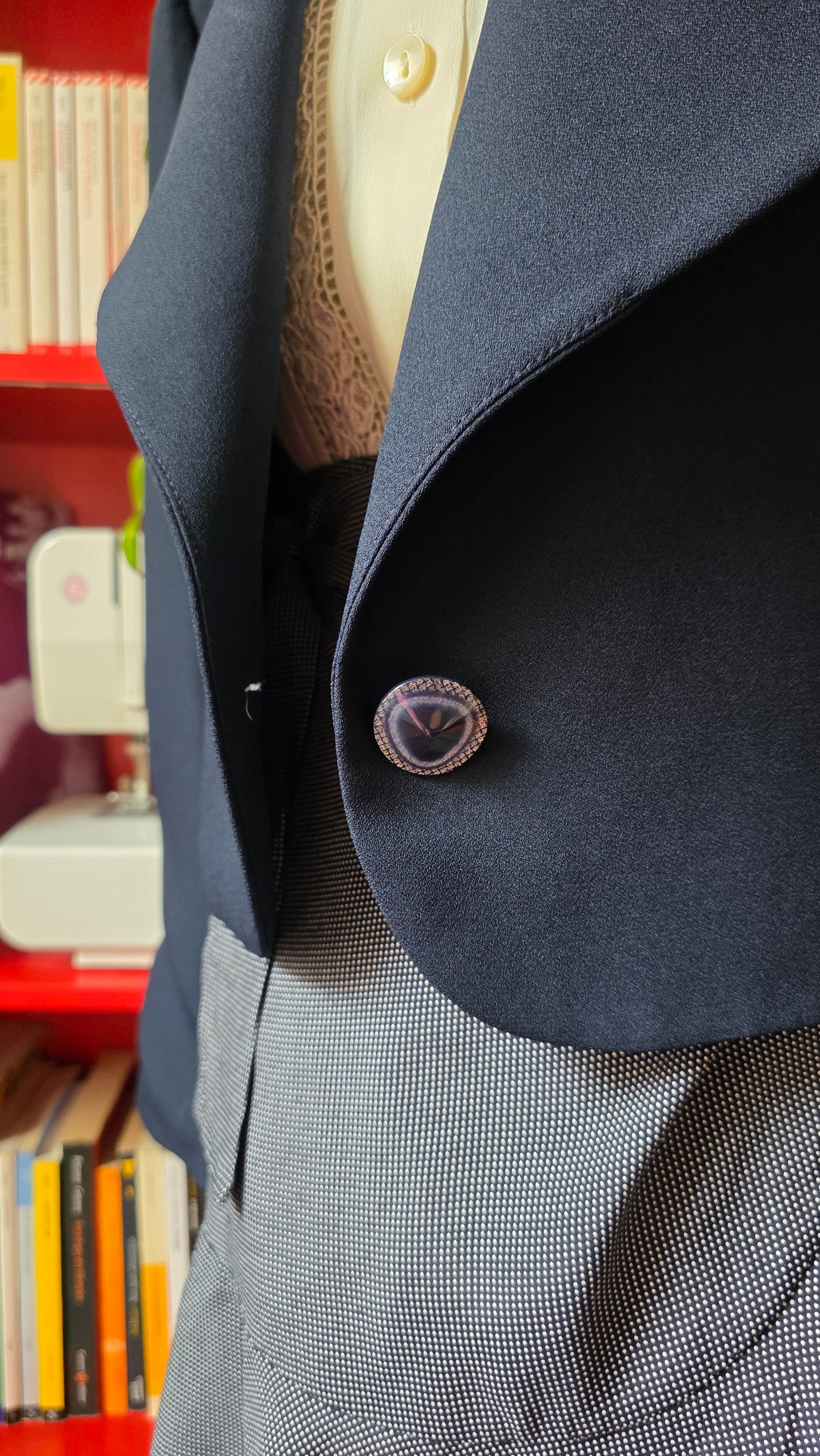 Blazer sartoriale crop
