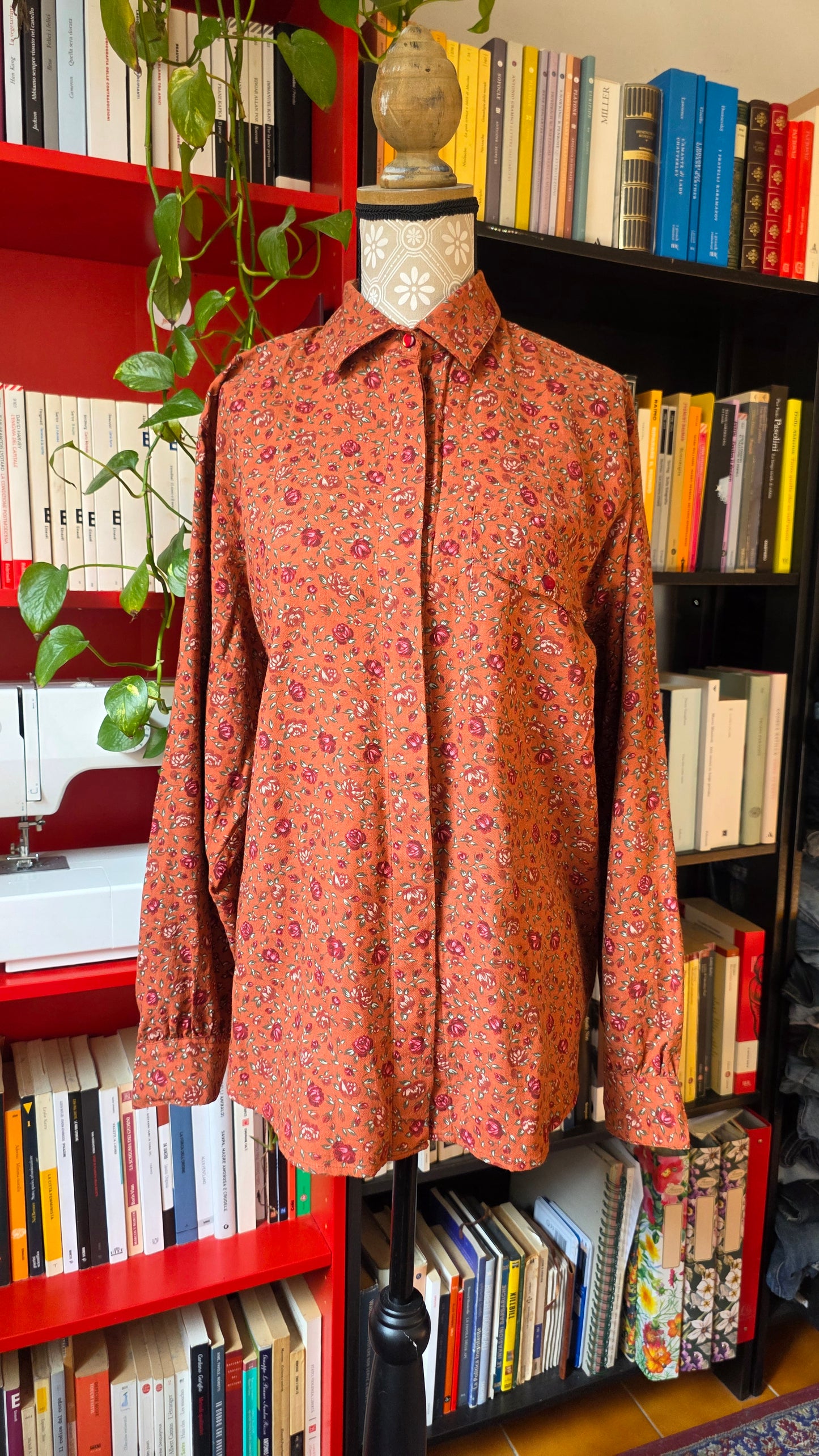 Camicia fiorellini in cotone