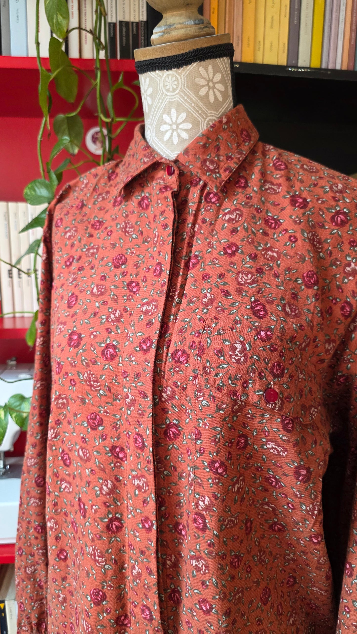 Camicia fiorellini in cotone