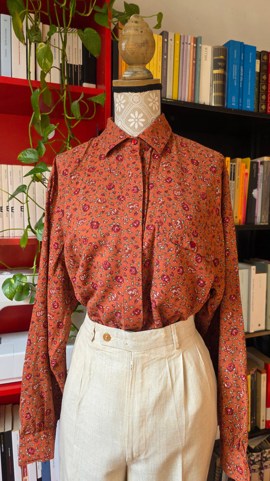 Camicia fiorellini in cotone
