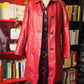 Giacca in pelle rossa