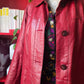 Giacca in pelle rossa
