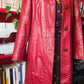 Giacca in pelle rossa