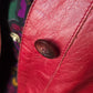 Giacca in pelle rossa