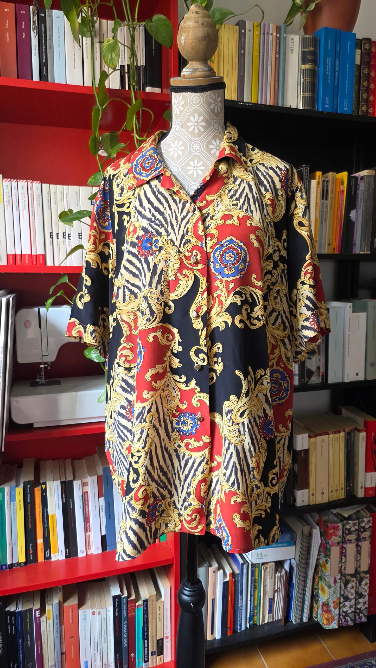 Camicia in seta barocca