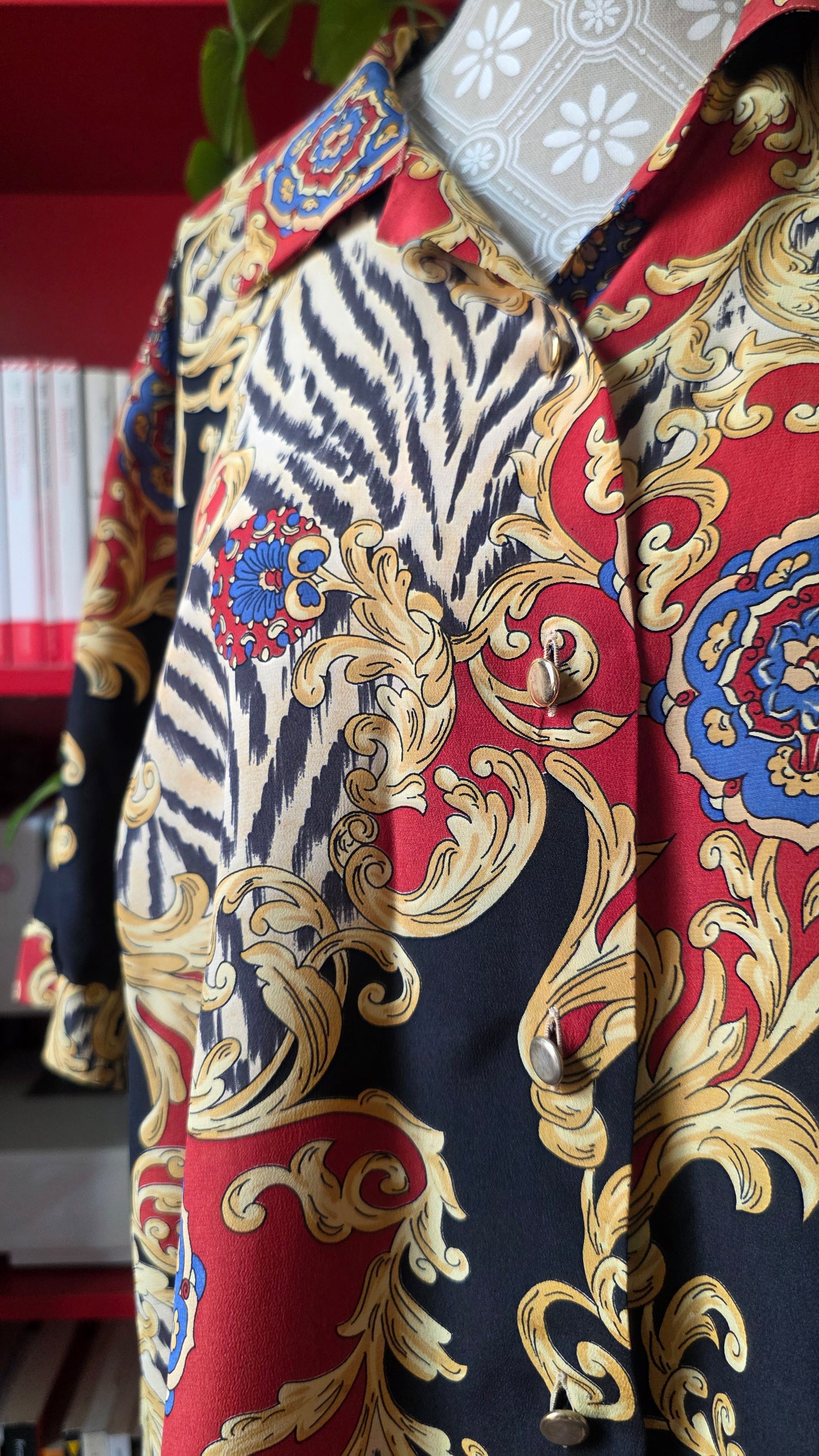 Camicia in seta barocca