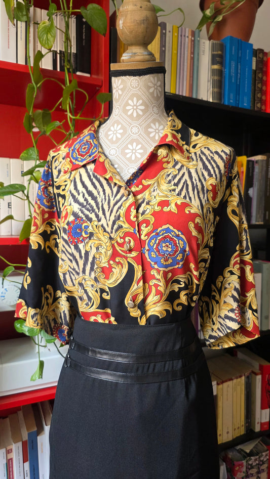 Camicia in seta barocca