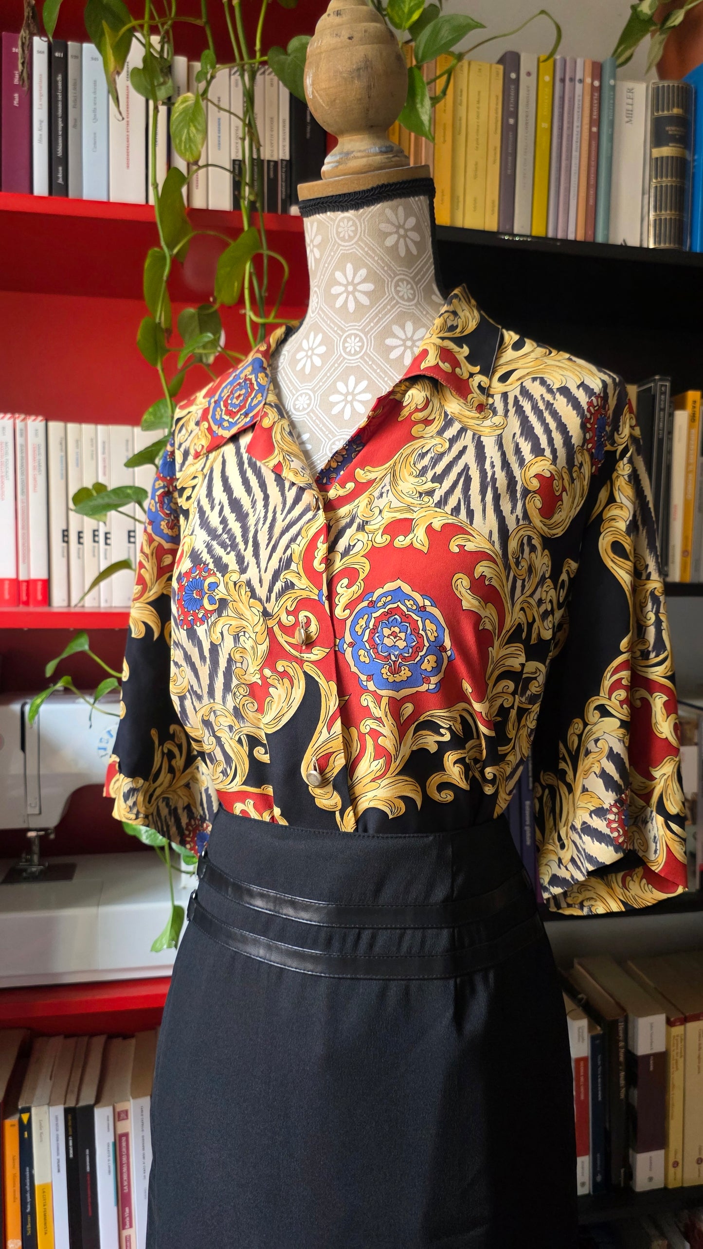 Camicia in seta barocca