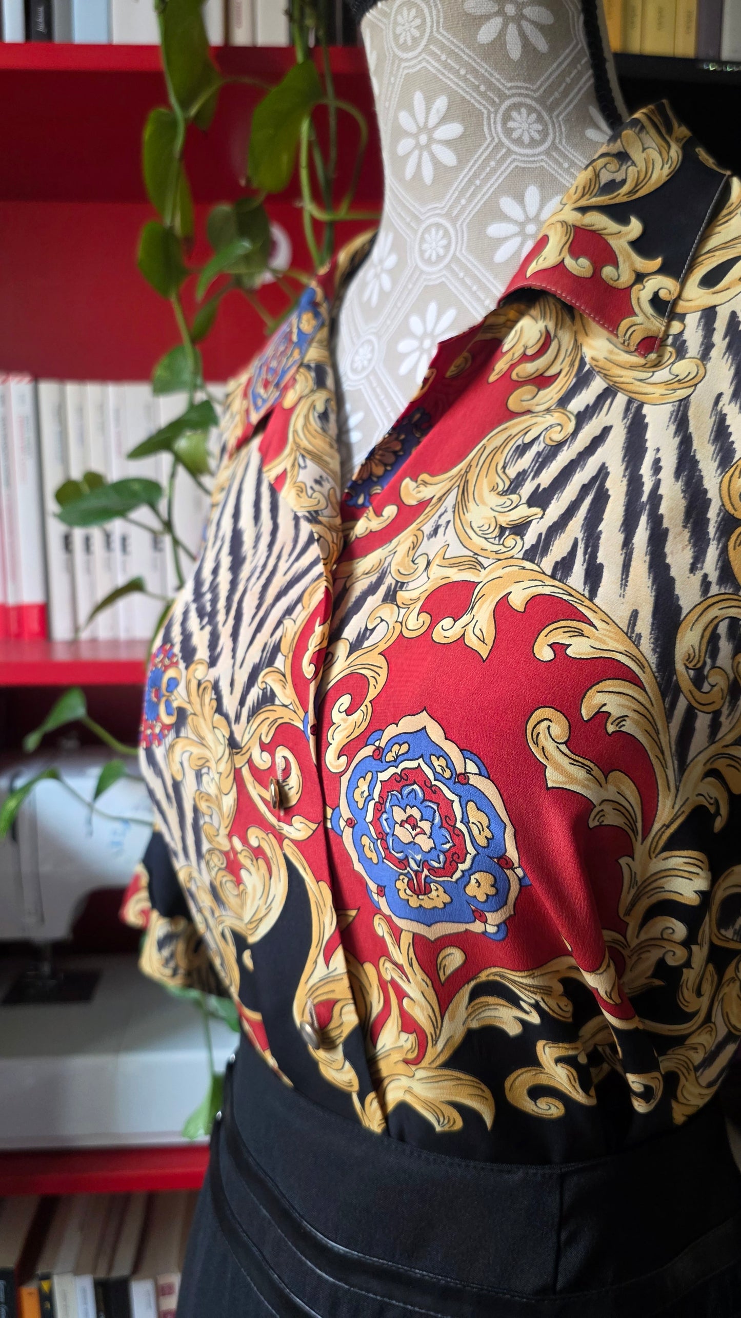 Camicia in seta barocca