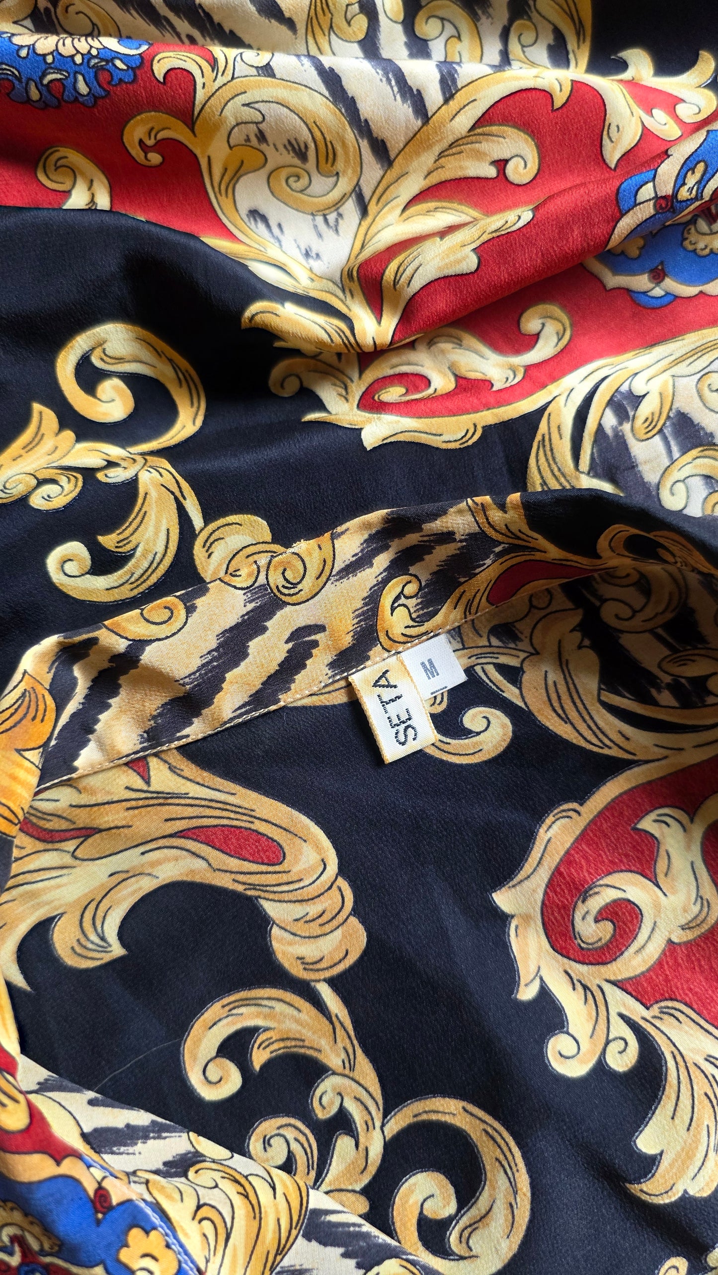 Camicia in seta barocca