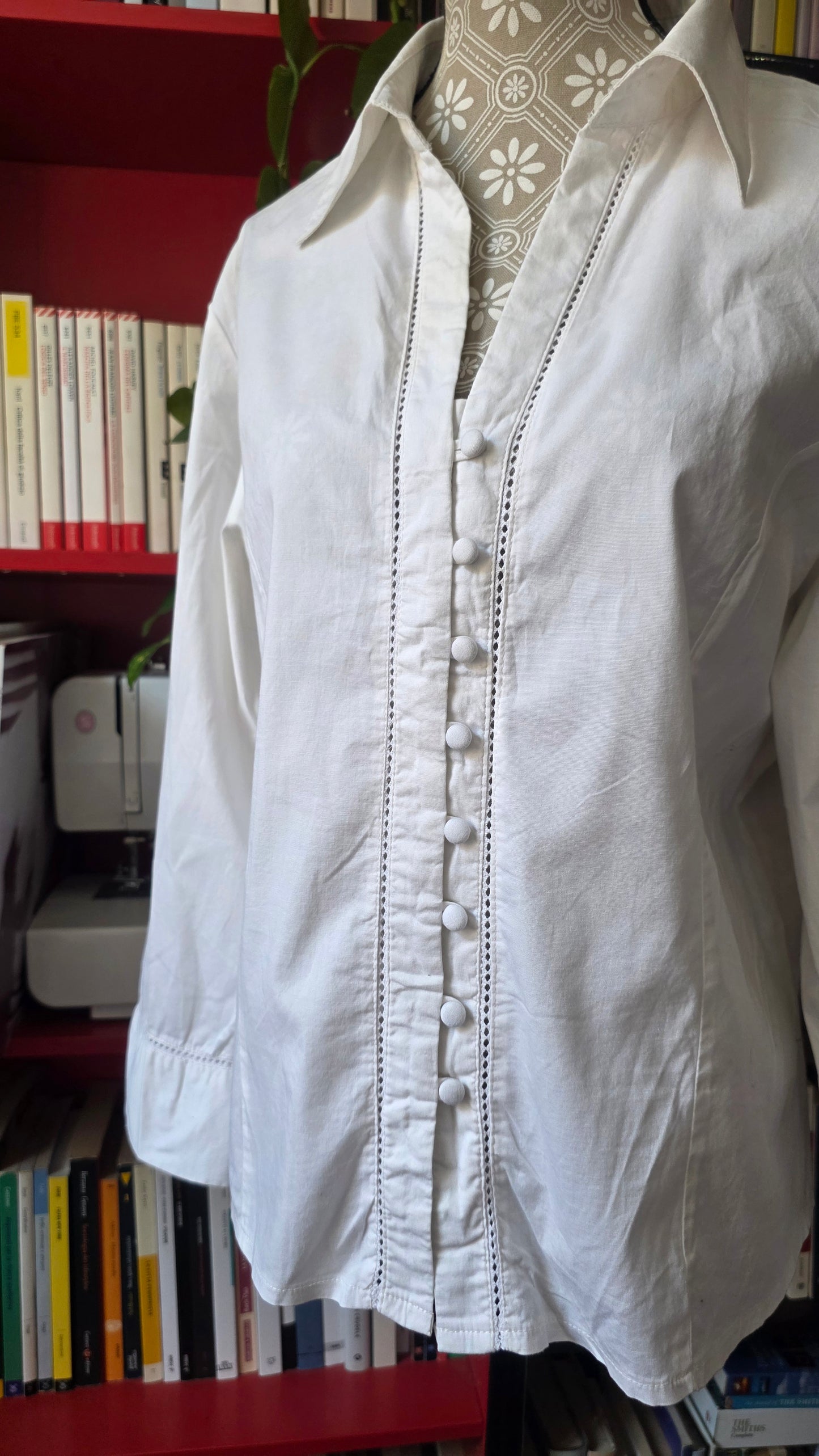 Camicia bianca in cotone