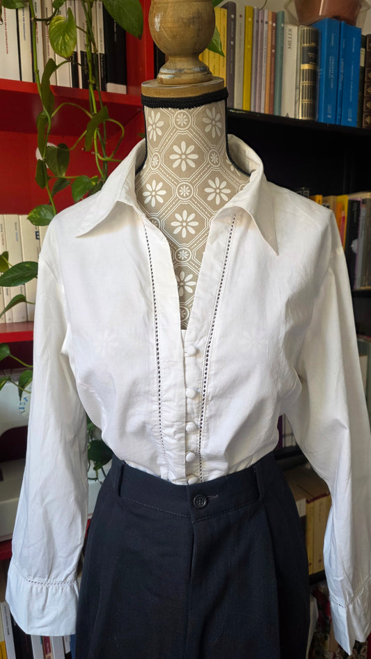 Camicia bianca in cotone