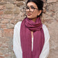 sciarpa a coste in 100% cashmere (15 colori disponibili)