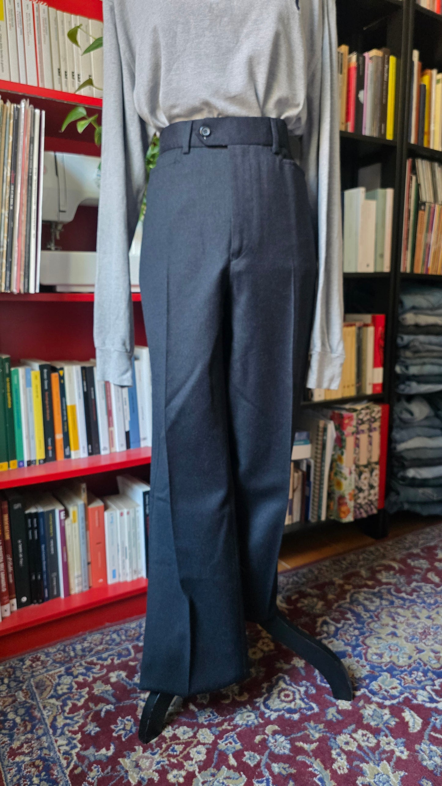 Pantaloni che sognavo grigio scuro A.B. Wool's Leader