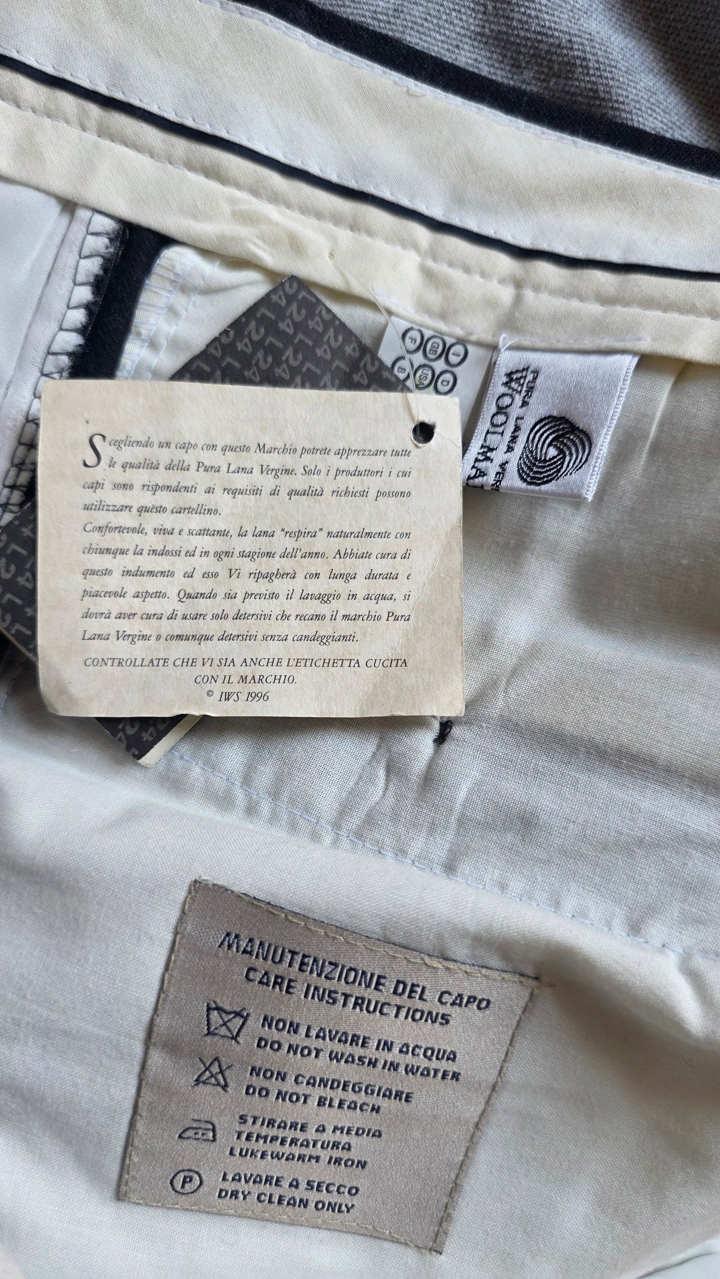 Pantaloni che sognavo grigio scuro A.B. Wool's Leader