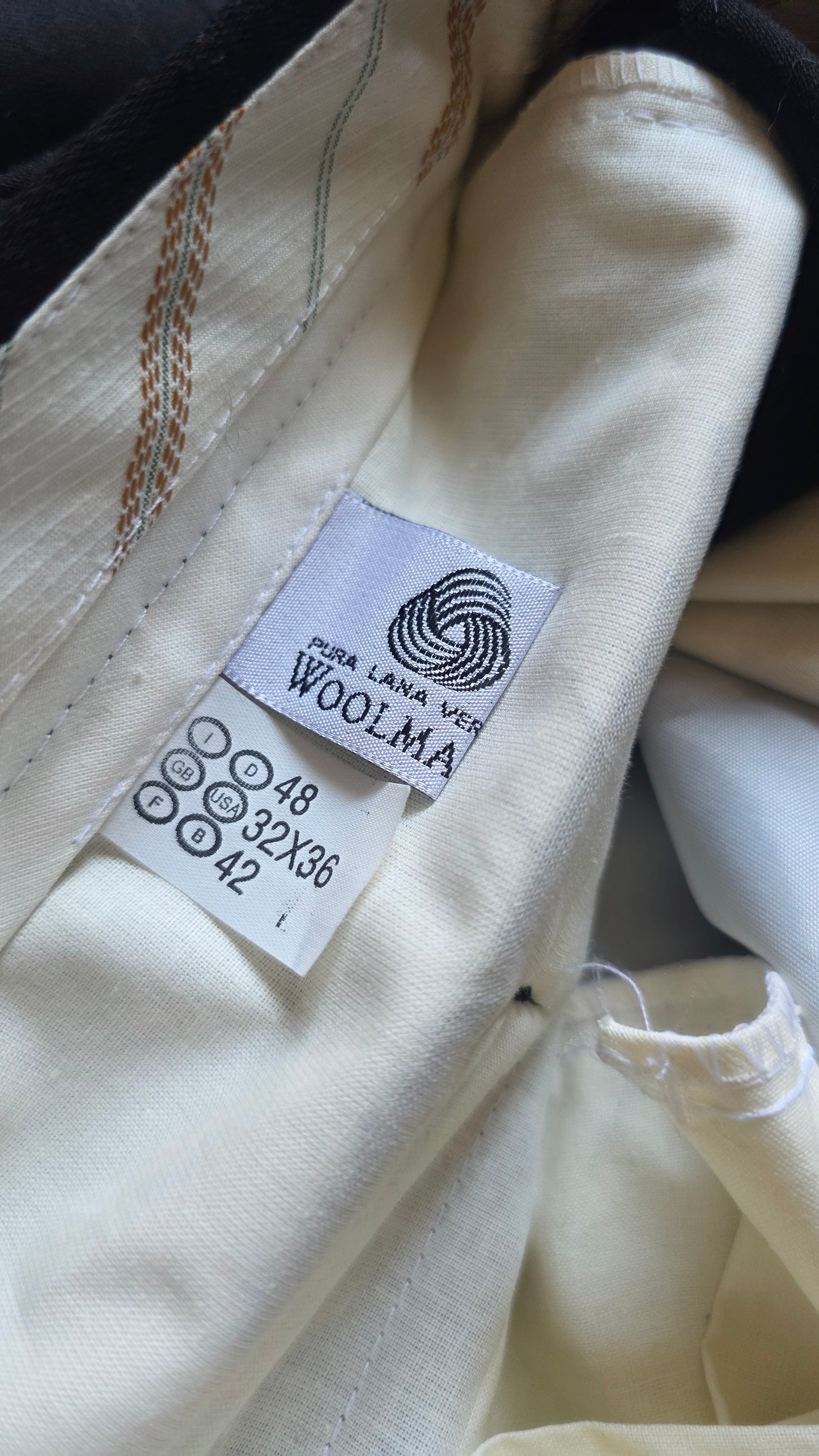 Pantaloni che sognavo neri in pura lana Verità Italiana