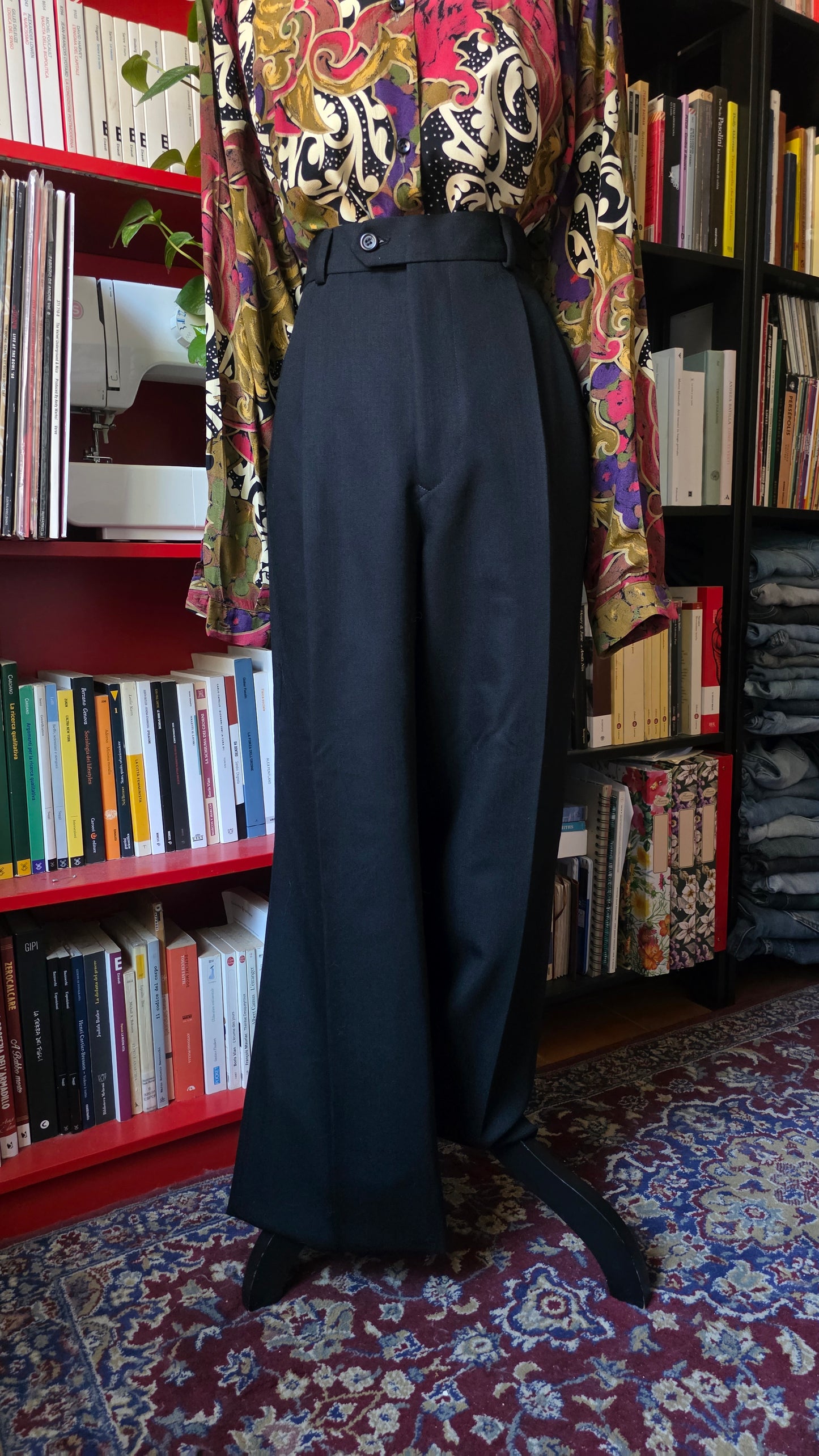 Pantaloni che sognavo neri in pura lana Verità Italiana