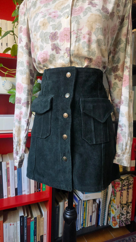 Minigonna in camoscio