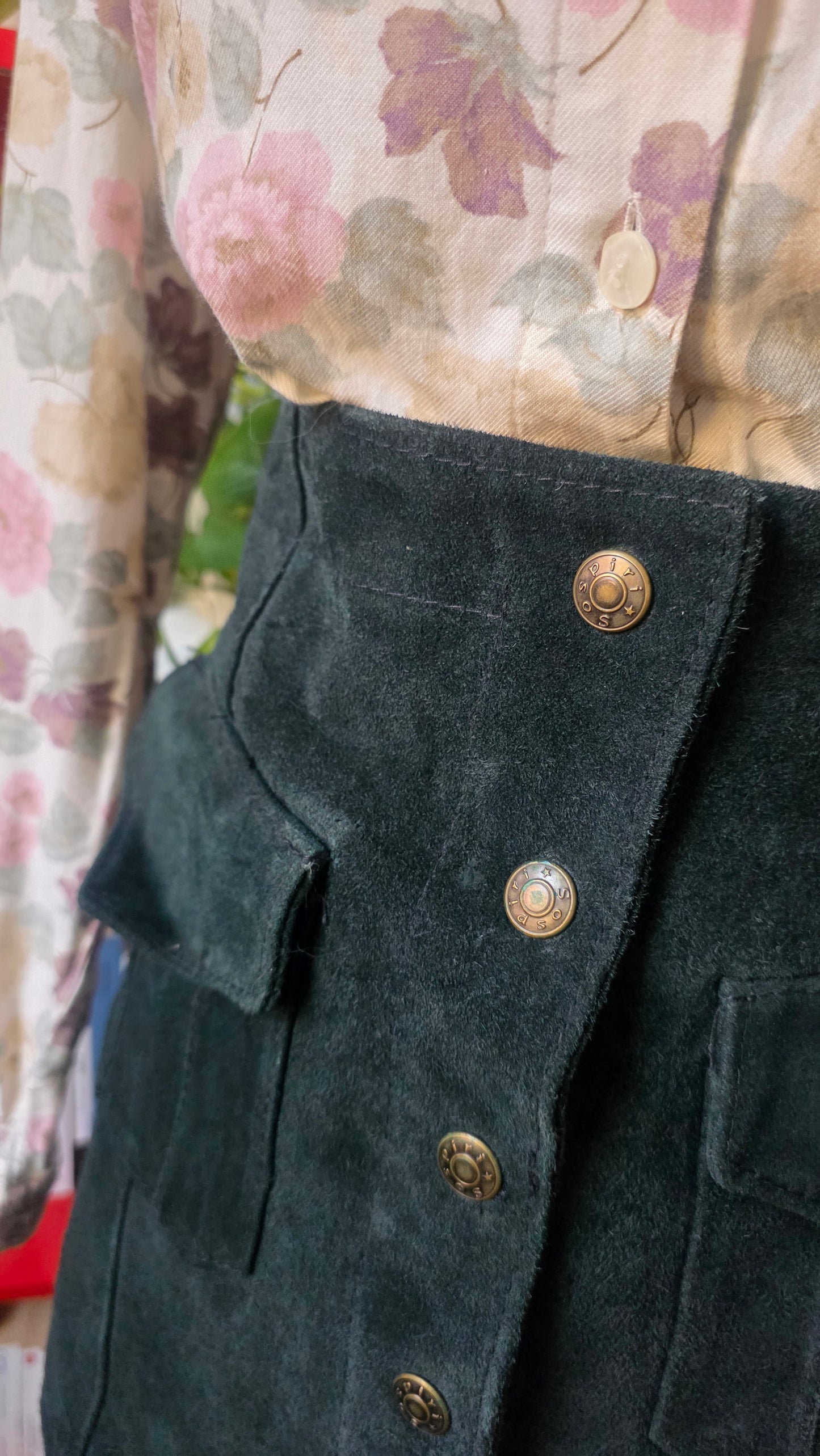 Minigonna in camoscio