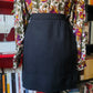 Minigonna sartoriale nera