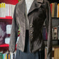 Blazer sagomato in velluto liscio marrone