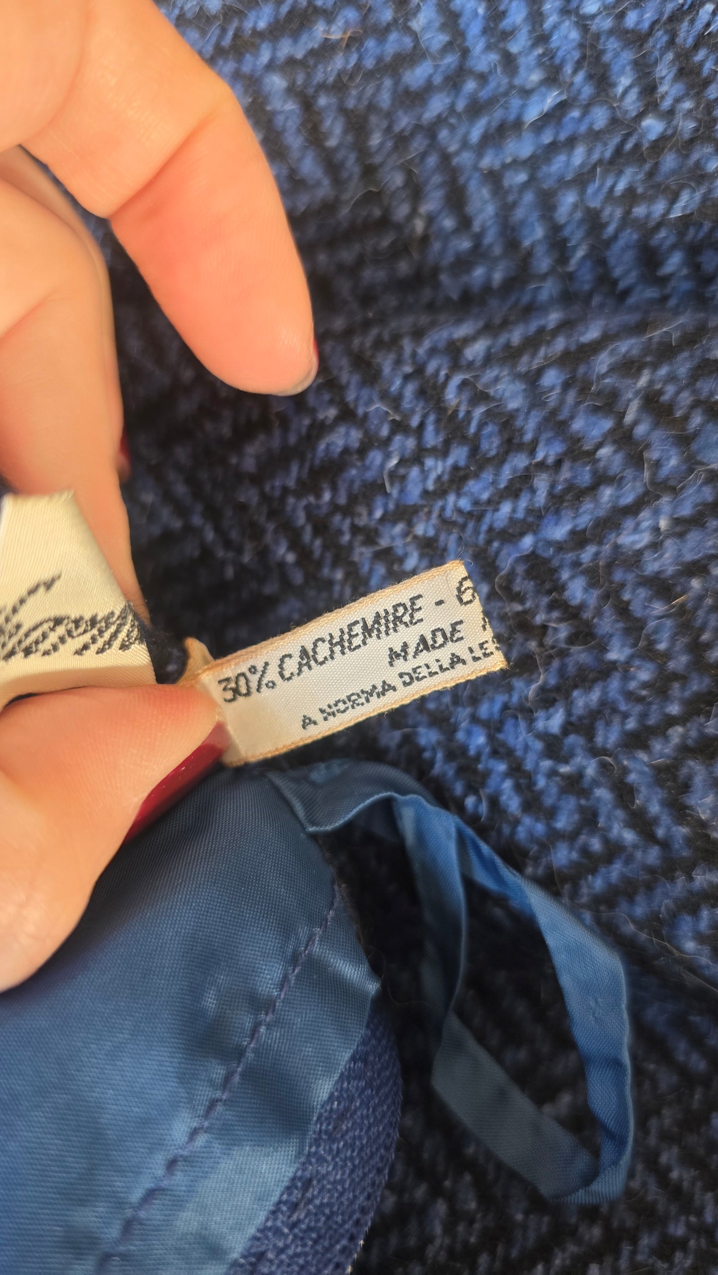 Gonna spina di pesce cashmere, lana e seta